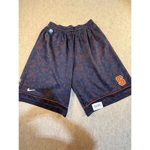 Nike Elite Syracuse Orange Basketball Shorts Mens Large Navy Blue Dri-FIT NCAA